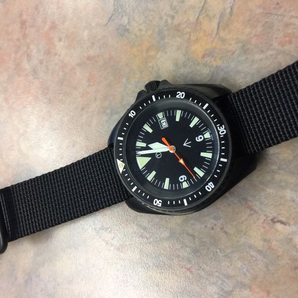 Kronos British Military Watch PVD diver - $100 | WatchCharts Marketplace