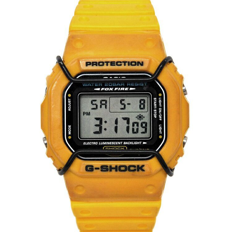 Casio Watch Yellow G-SHOCK DW-5600E 1545 Speed Digital Rubber Used
