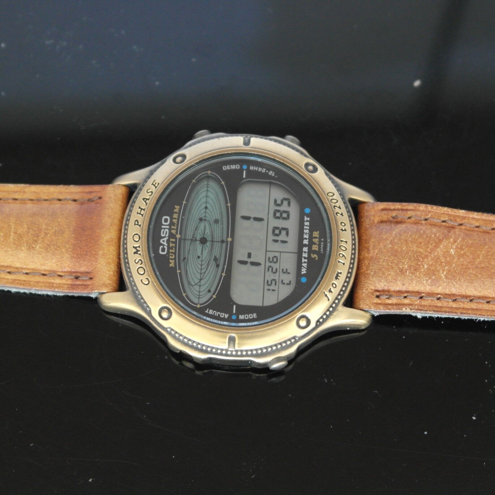 VINTAGE CASIO COSMO PHASE CGW-91 MODULE {908} 1985Men's Watch