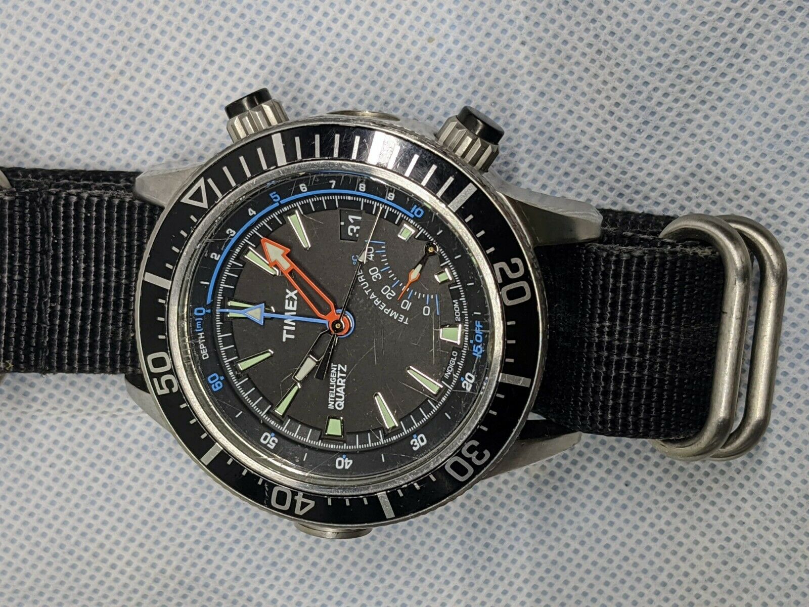 TIMEX INTELLIGENT QUARTZ DEPUTH T2N809 Diver Watch | WatchCharts 