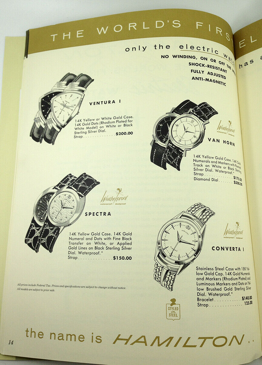 1960 hamilton 2025 watch catalog