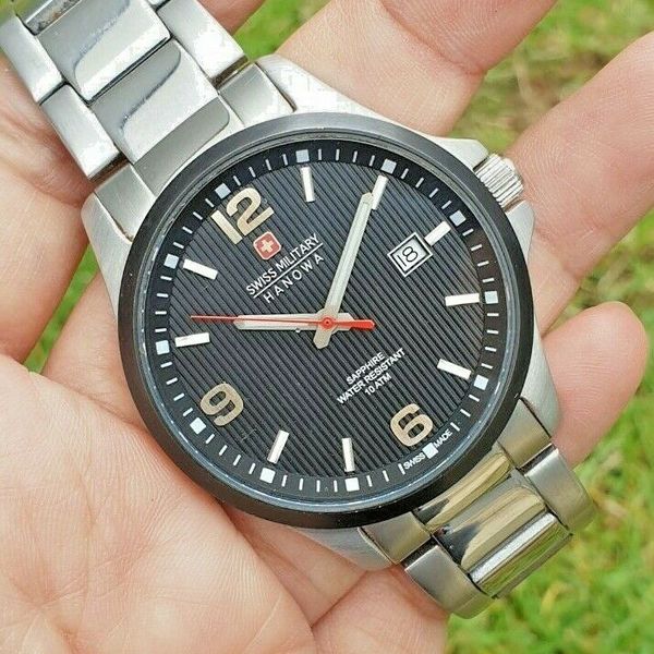 SWISS MILITARY HANOWA 14588M SAPPHIRE KING SIZE SWISS MADE QUARTZ