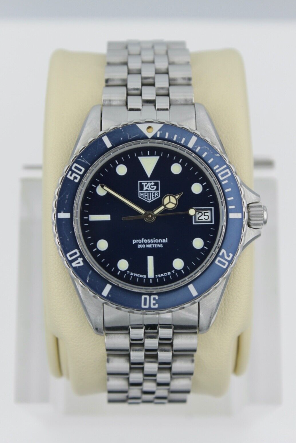 Tag Heuer 980.613 Blue 1000 Professional SS Watch Mens Sport