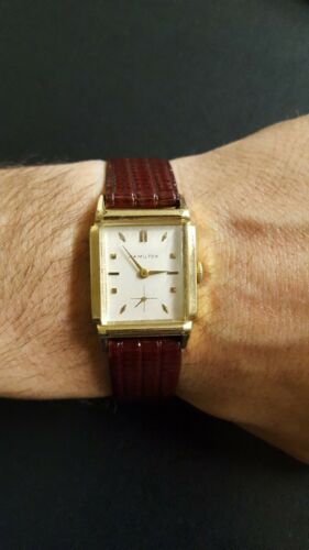 Vintage 1954 Hamilton Townsend 19j Cal. 753 gold filled wrist