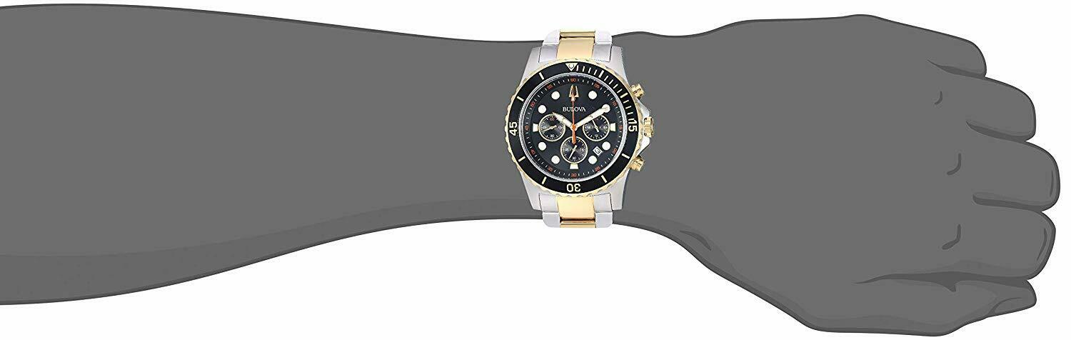 Brand New Bulova Men s Two Tone Chronograph Watch 98B327