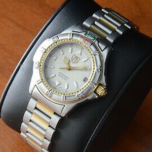 TAG Heuer Ladies 4000 Series 2-Tone Watch GOLD Dial. Rare and