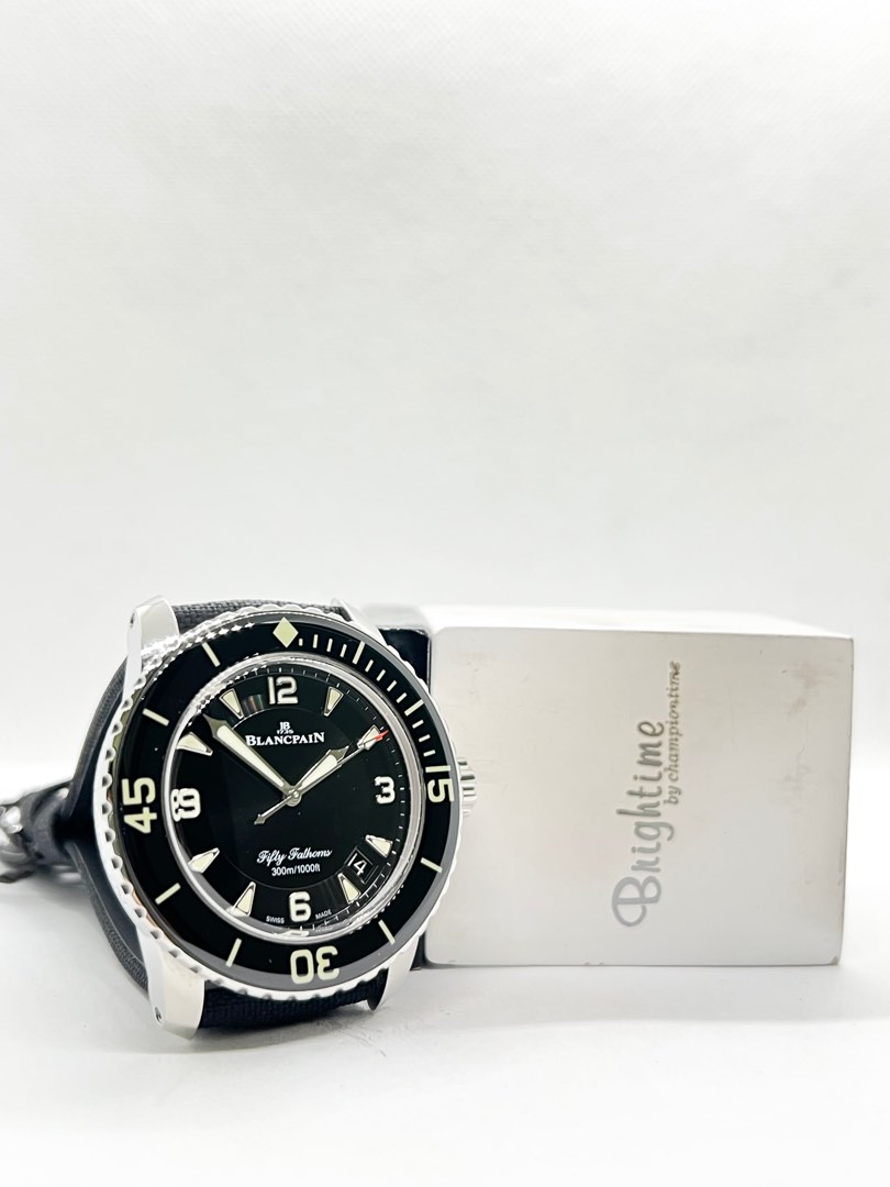 Pre Owned Blancpain Fifty Fathoms 5015 1130 52A Black Dial