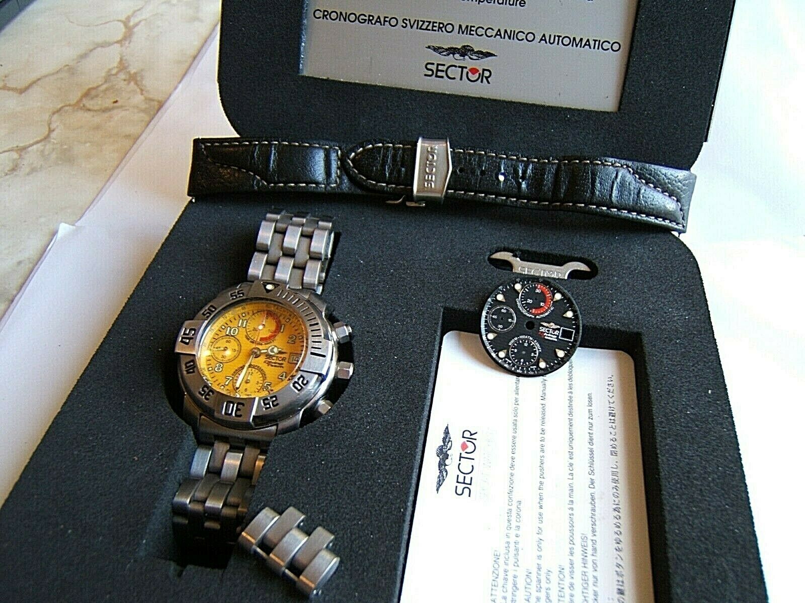 SWISS SECTOR DIVE TEAM 1000M AUTOMATIC 7750 CHRONOGRAPH TITANIUM