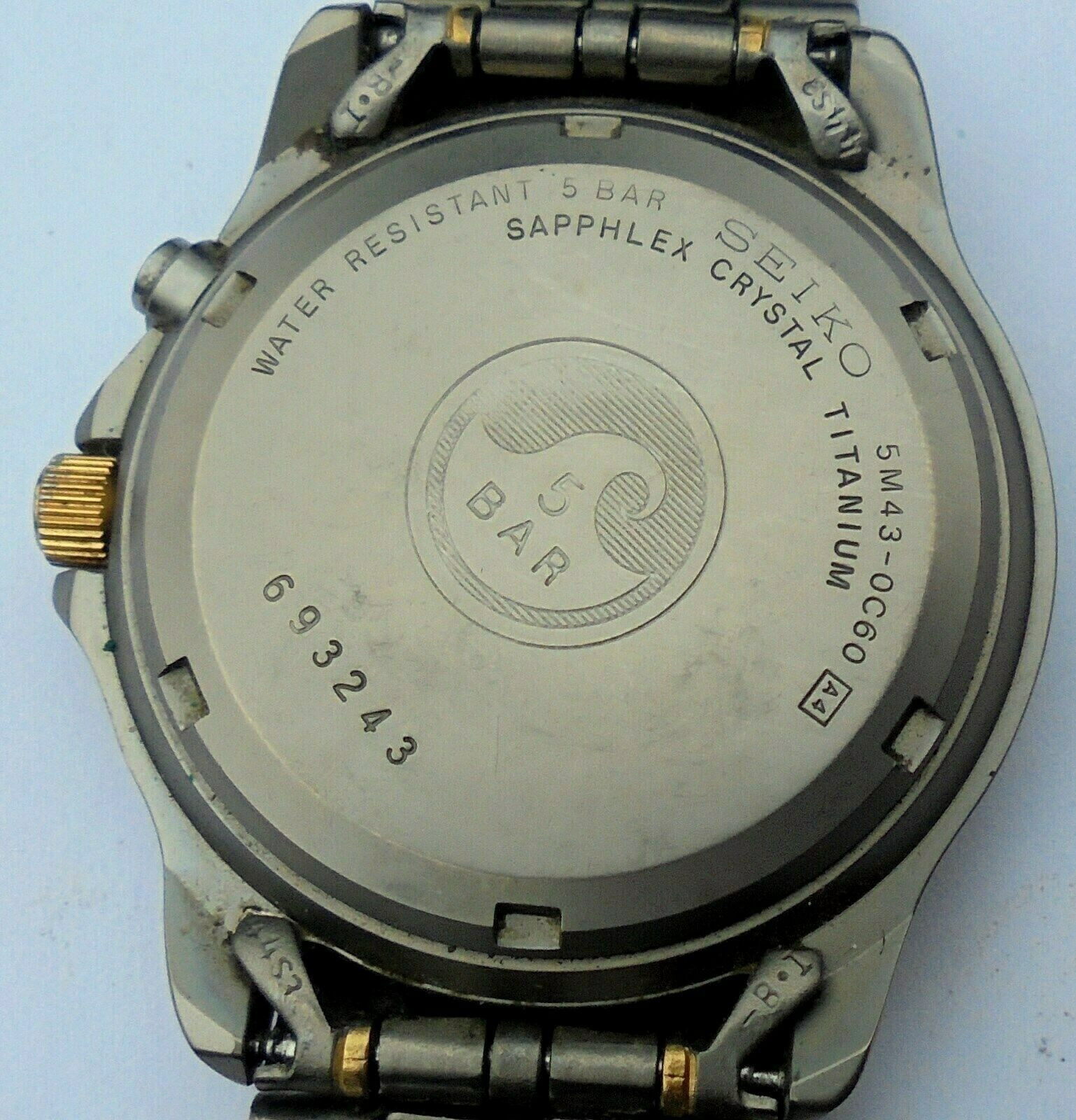 Vintage Seiko Kinetic Titanium SQ 50 Day & Date Mans Automatic Wrist Watch.  | WatchCharts