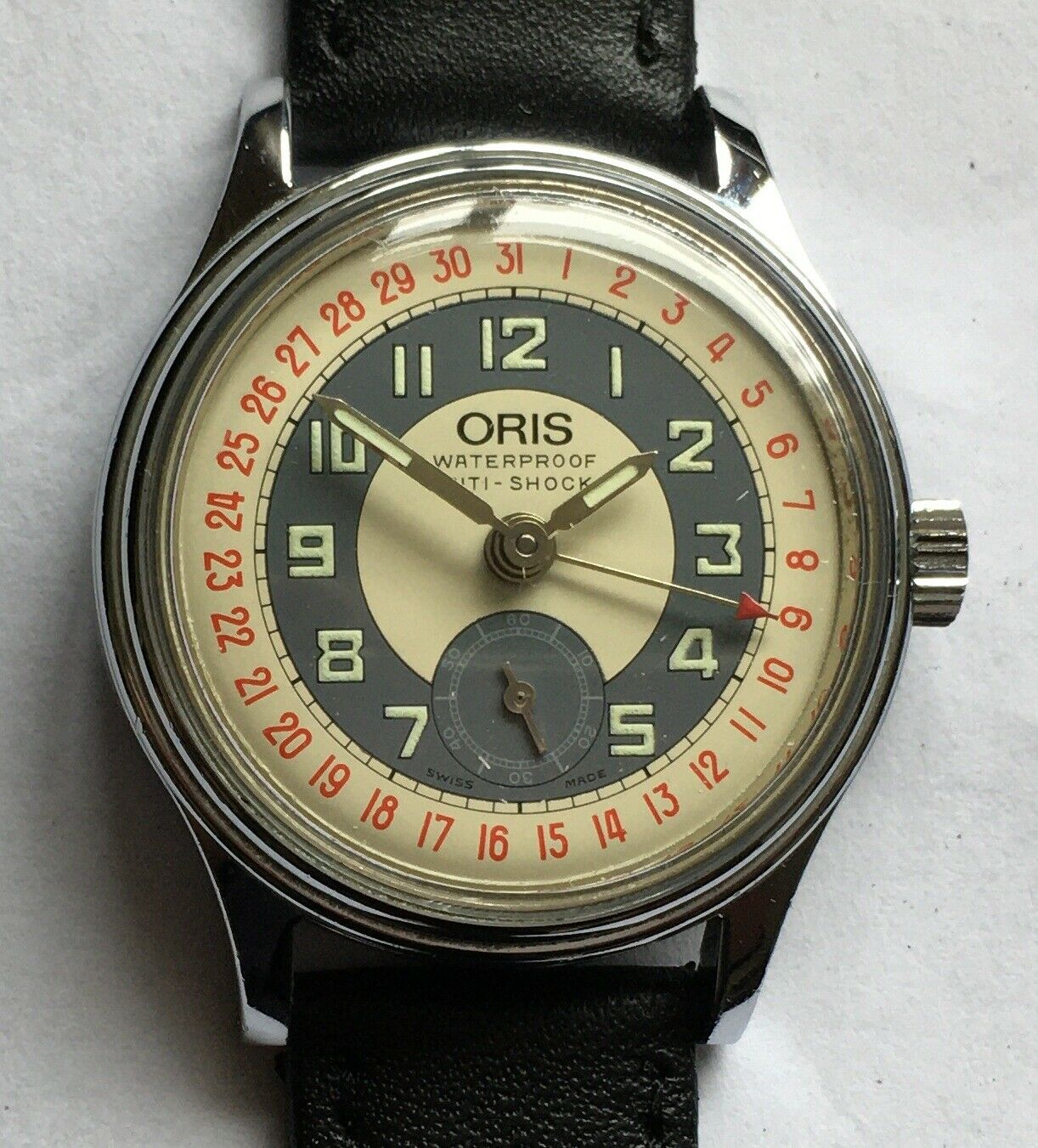 Oris 6651 Pointer Date Manual Wind Watch Two Tone Dial WatchCharts