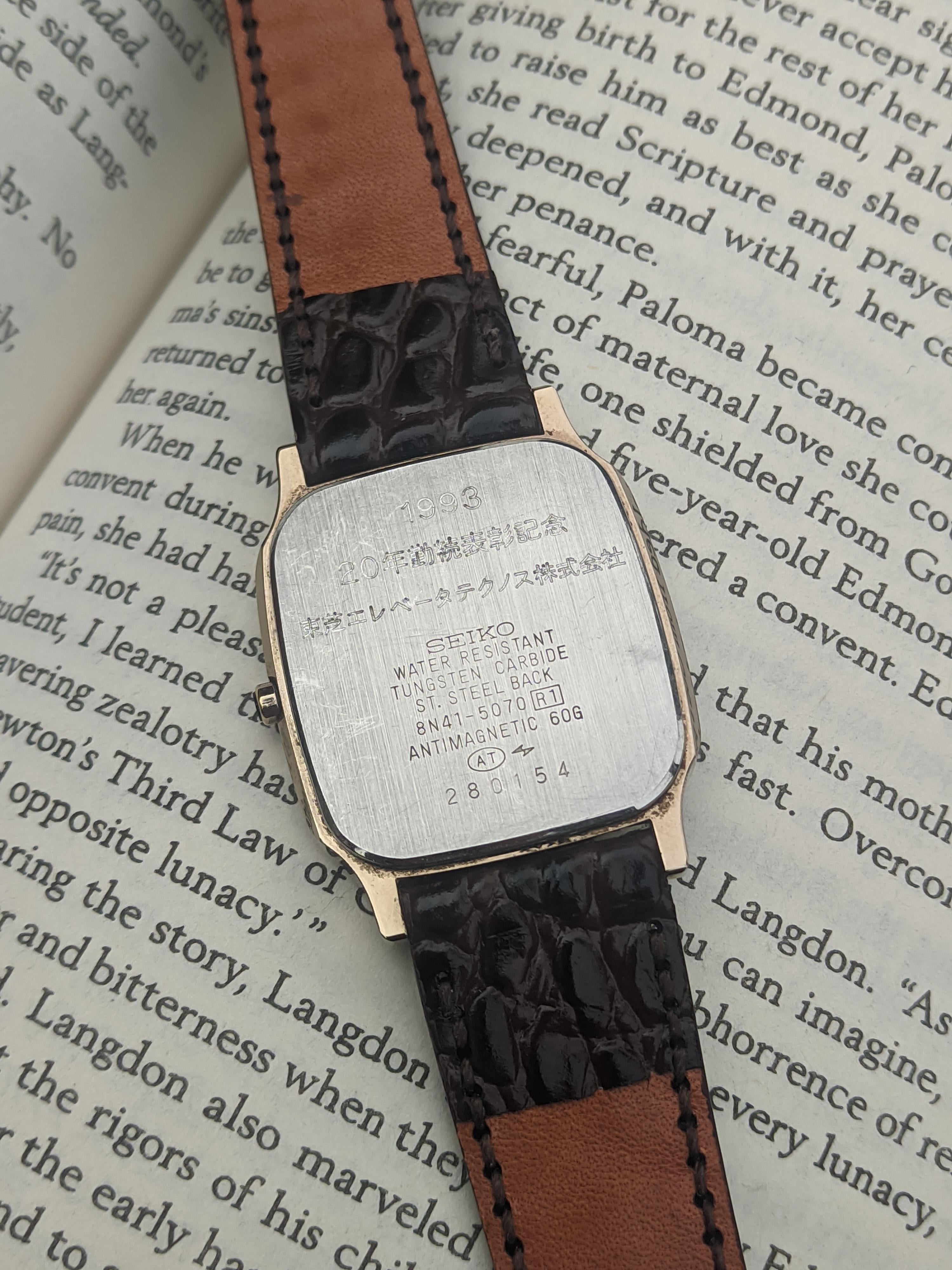WTS] Seiko 8N41-5070 High Accuracy Quartz Dolce Tungsten Carbide
