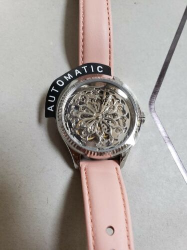 Fossil Rye Automatic Pink Leather Watch BQ3807 | WatchCharts