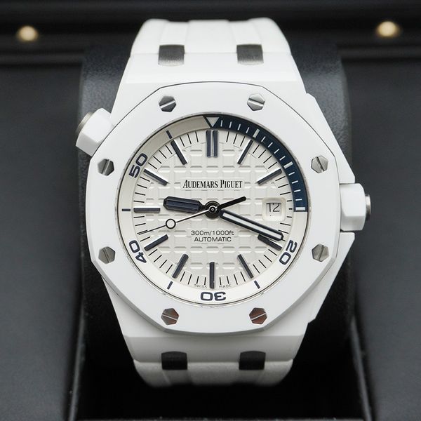 Audemars Piguet Royal Oak Offshore Diver 42mm 15707CB White Dial Pre ...