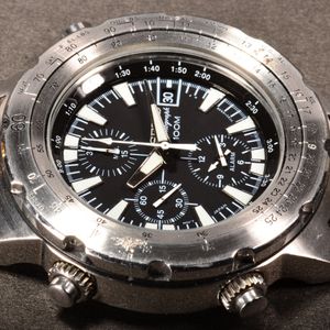 Seiko 7T32-6N10 Engineer's Slide Rule Sliderule Chronograph