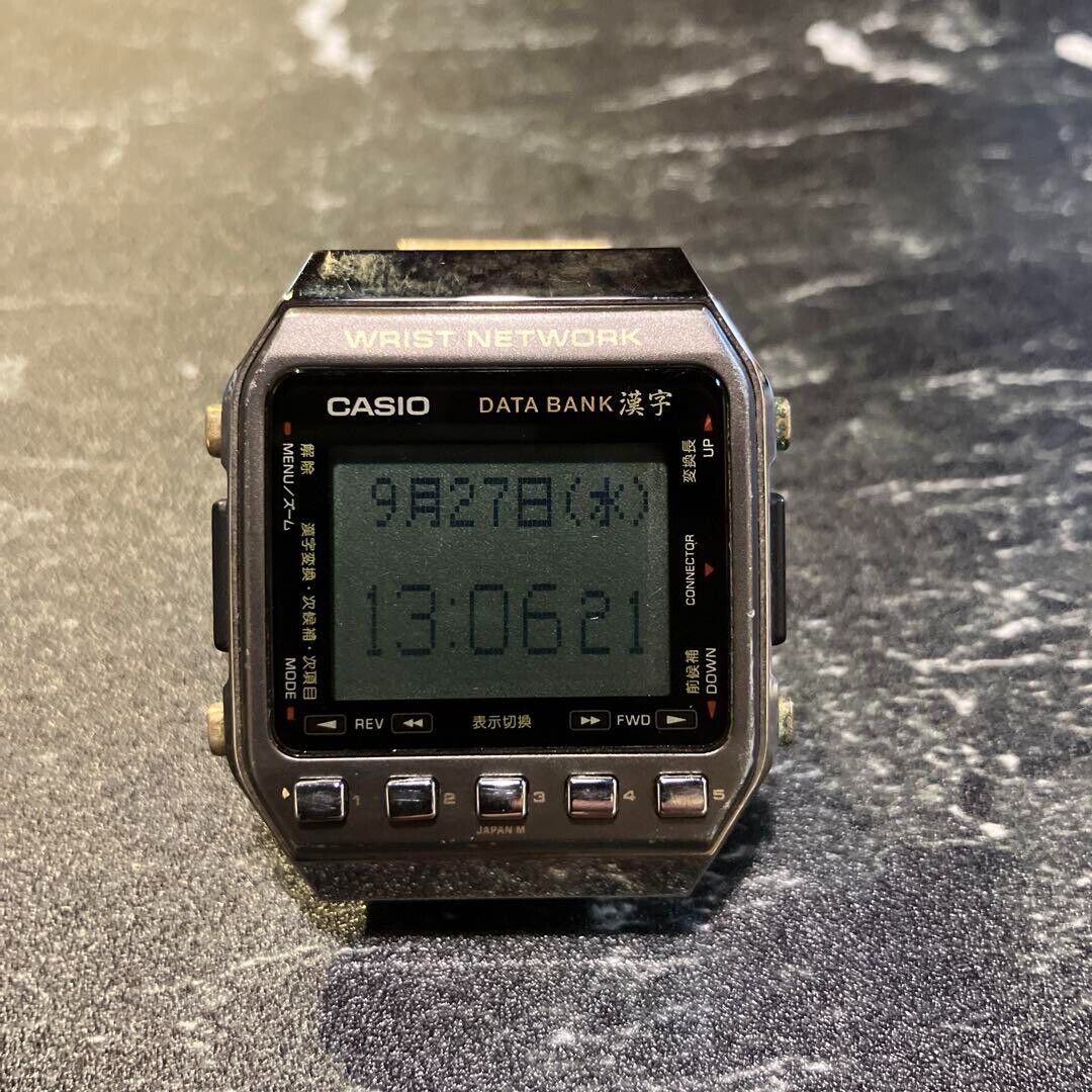 Casio DATA BANK Kanji DKW-100 Men's digital watch Used