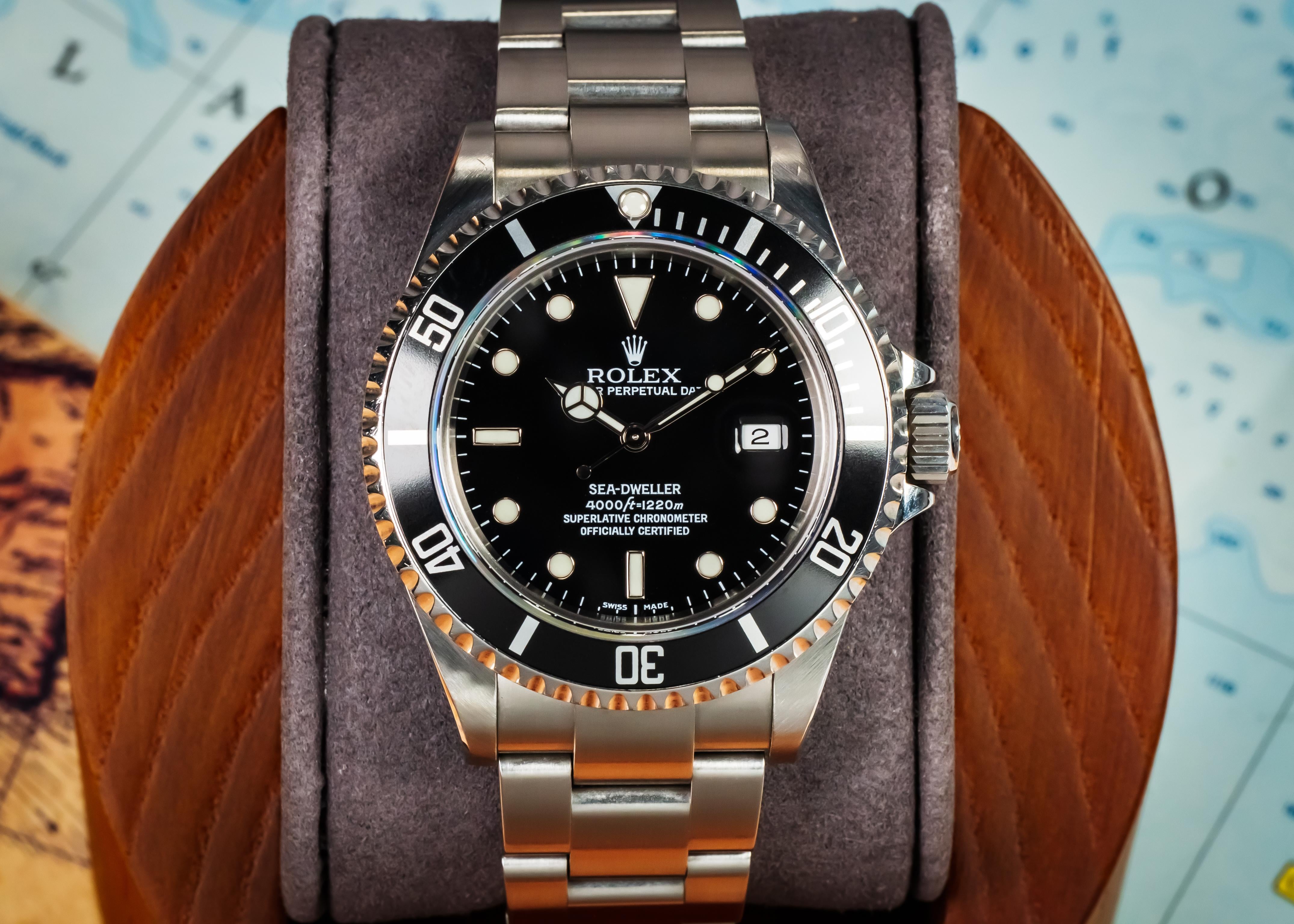 WTS 2006 Rolex Sea Dweller 16600 40mm Steel Black Dial Men s