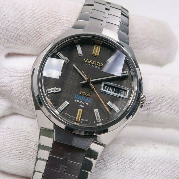 Vintage SEIKO KING SEIKO VANAC 5246-6040 Automatic STAINLESS Mens