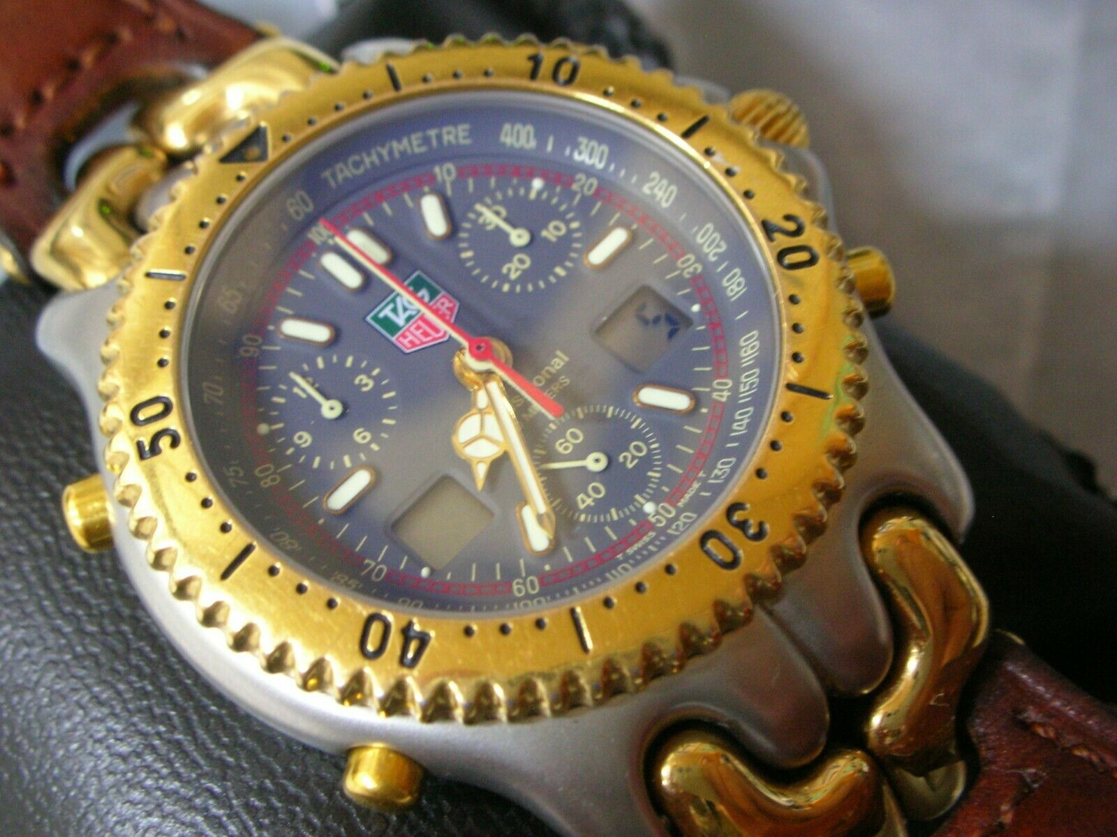 TAG HEUER SEL.s/el, CHRONOGRAPH 1/100, professional 200m, AYRTON