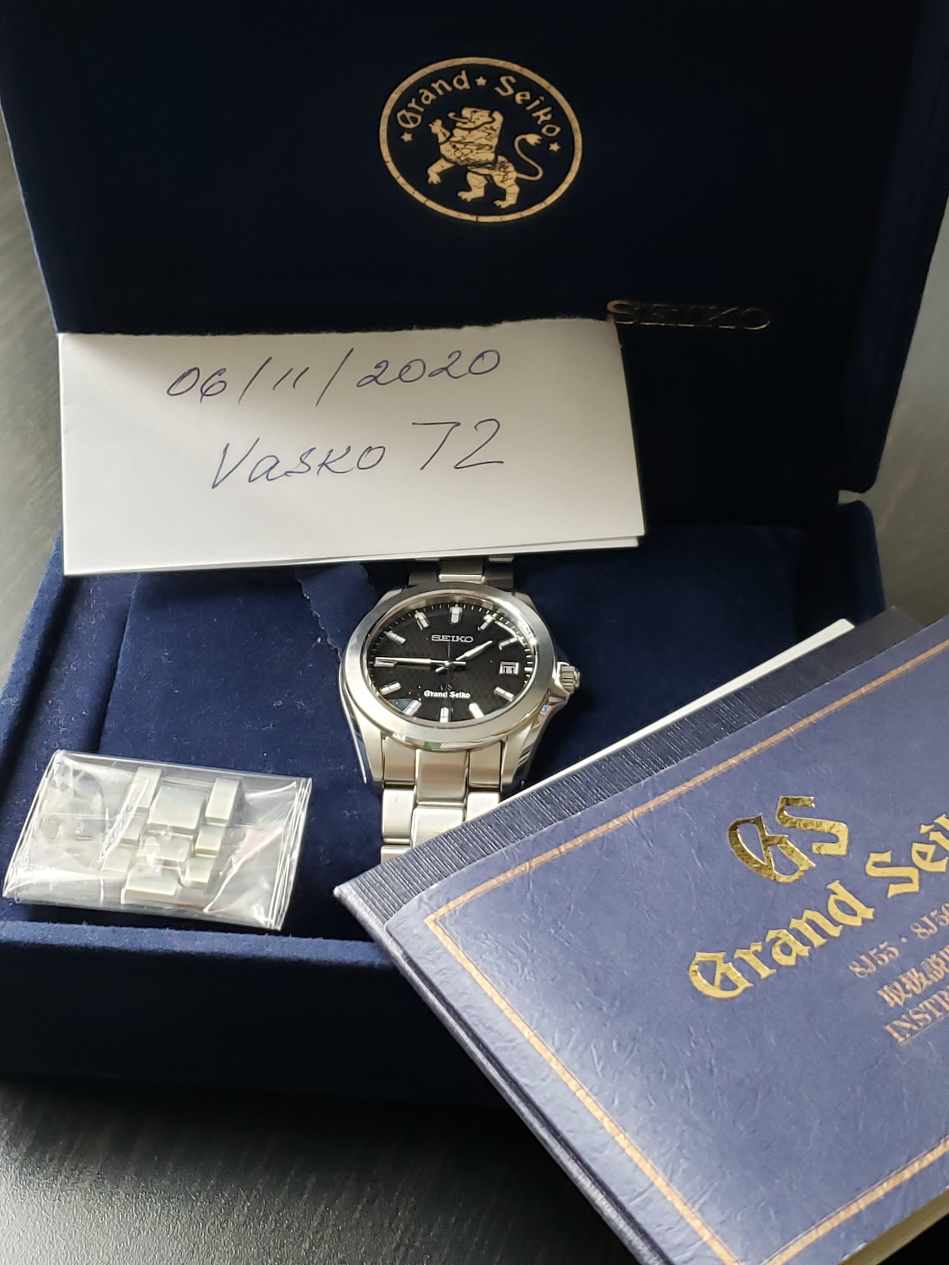 WTS Grand Seiko SBGF021 Quartz 8j56 movement black tatami dial WatchCharts Marketplace