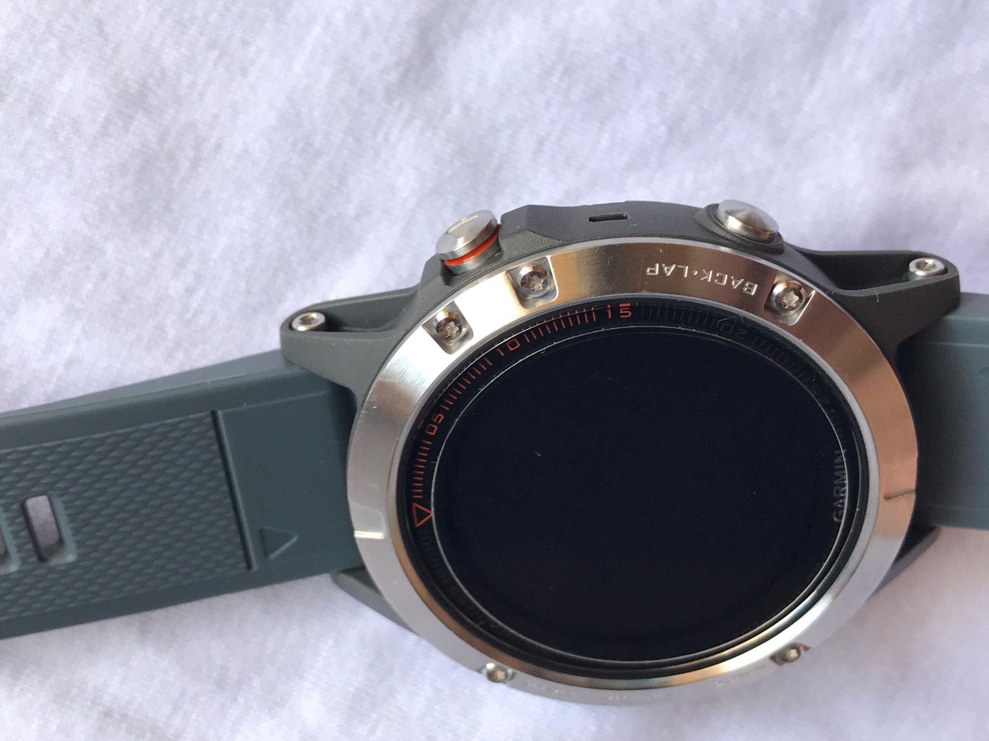 garmin fenix 5 silver granite blue