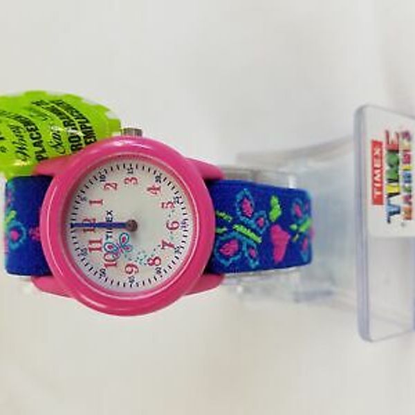 Timex Girls Time Machines Analog Elastic Fabric Strap Watch Watchcharts 