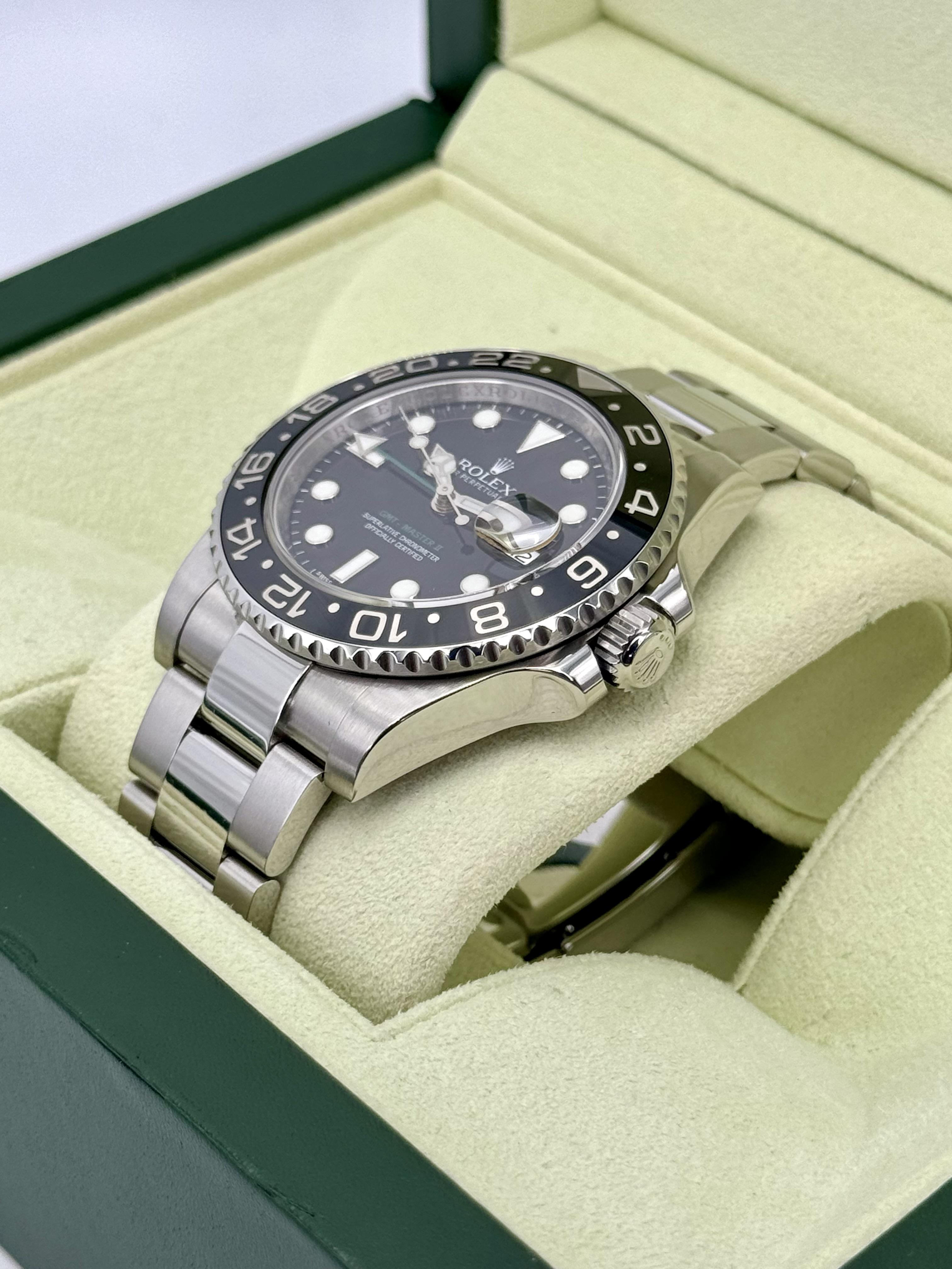 FSOT 2012 Rolex GMT Master II 40mm 116710LN Stainless Steel Black Dial WatchCharts Marketplace