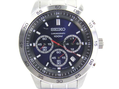 Mens Seiko Chronograph 4T53-00A0 stainless steel quartz wrist watch |  WatchCharts