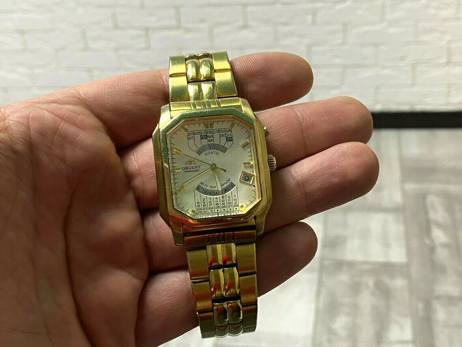 ORIENT automatic Multi-Year calendar Japan EUAA-AO + gold plated