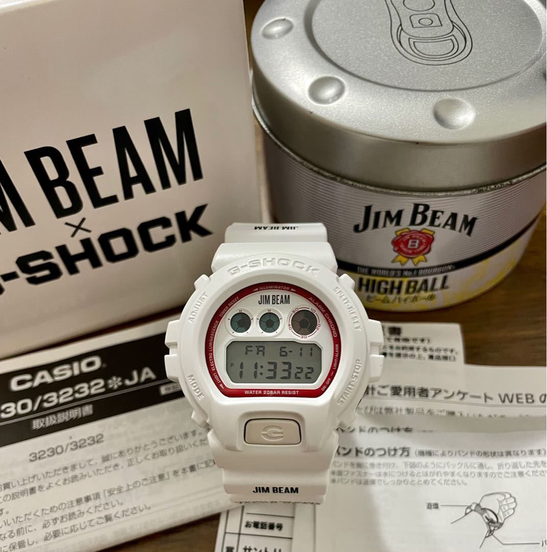 Limited Edition Jim Beam X G-Shock Collab White DW6900 Watch