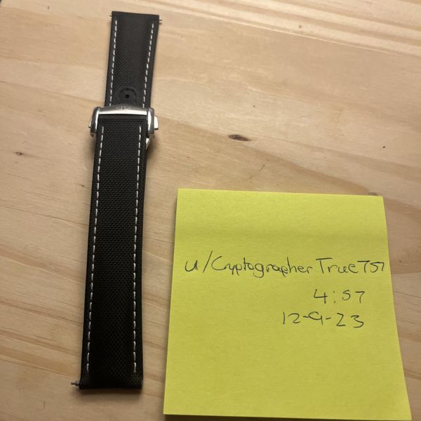 [WTS] Artem Sailcloth strap deployant clasp 20mm WatchCharts Marketplace