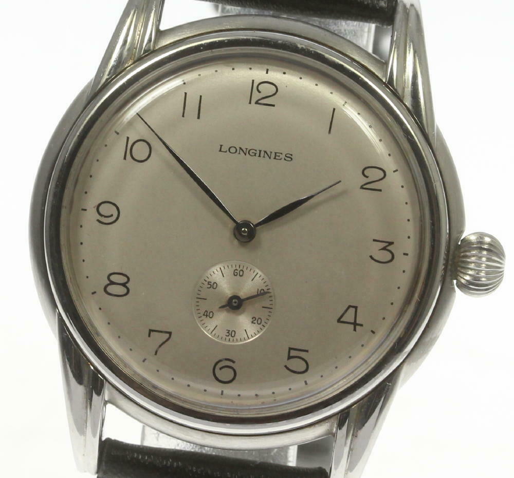 Longines Round cal.520 Leather Belt Hand winding Boy s Watch