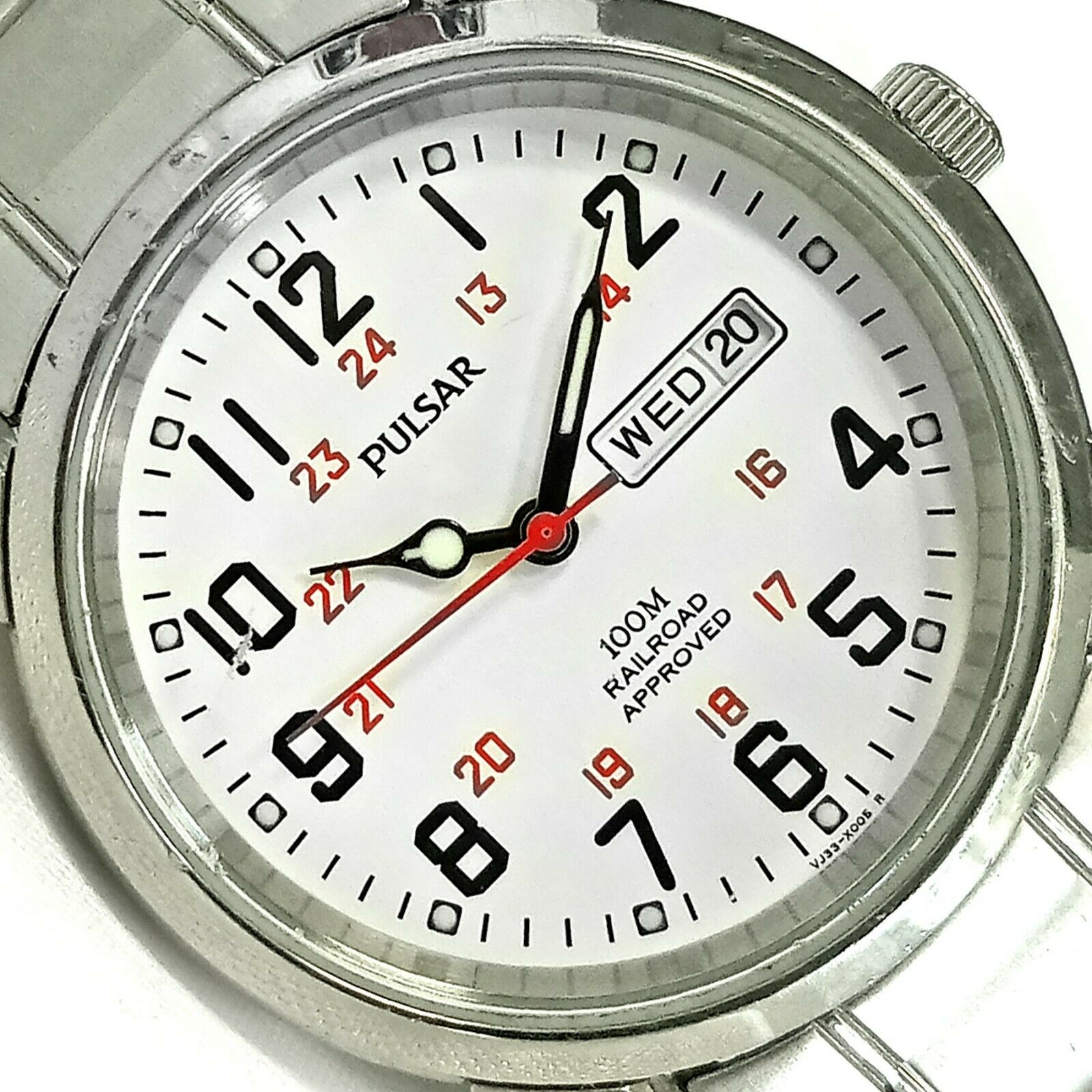 Pulsar railroad approved watch pj6007 best sale