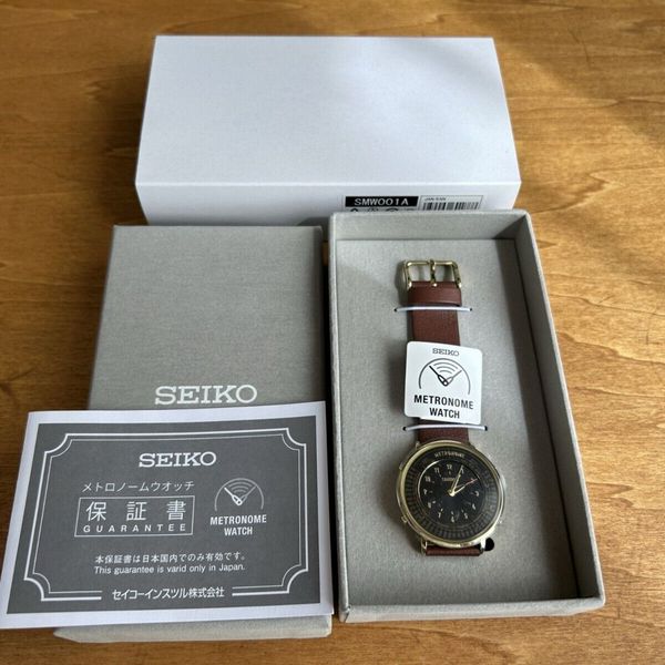 SEIKO Metronome Watch Standard Line SMW001A Color Dark Brown