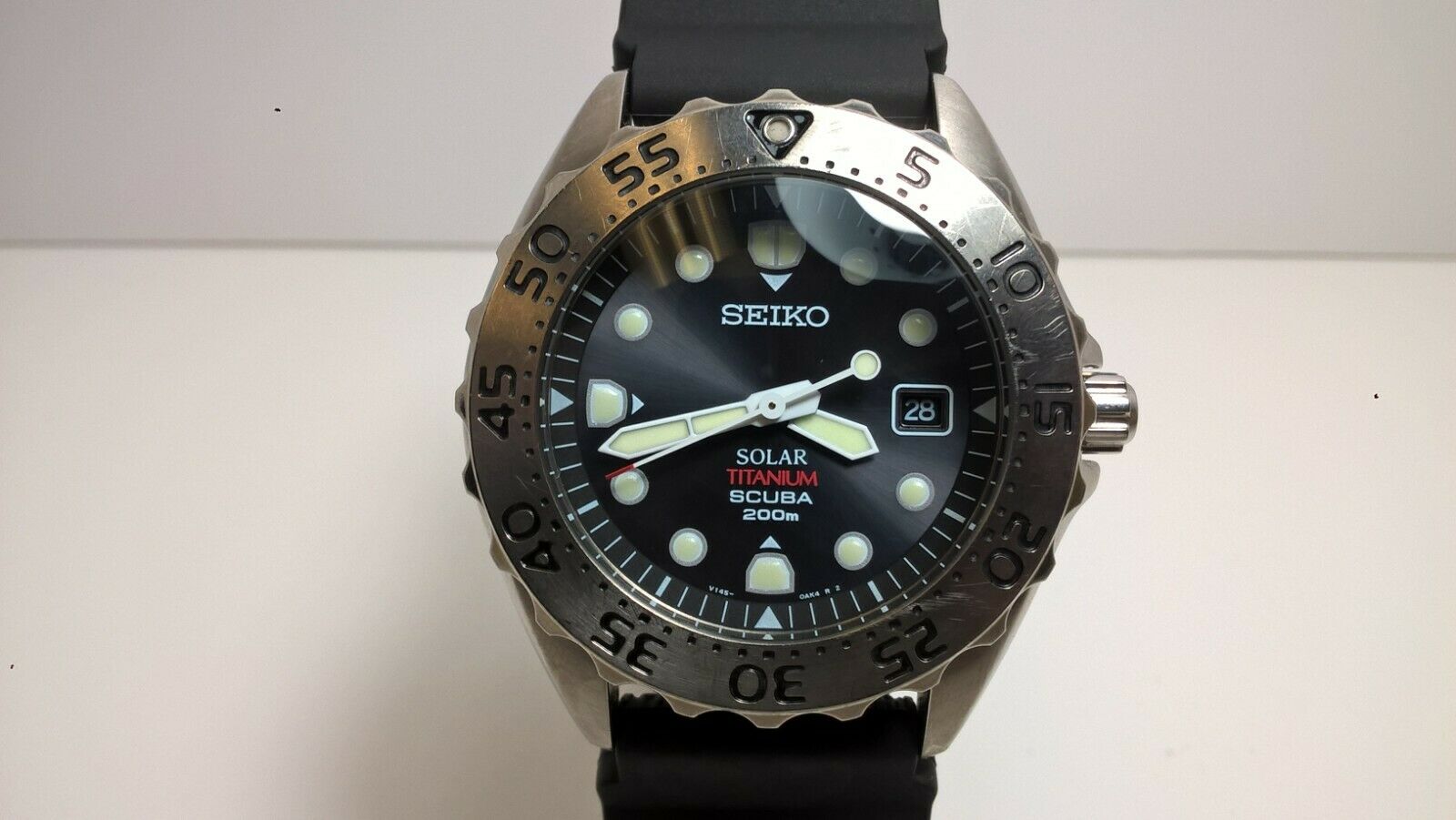 ♪♪SEIKO セイコー SCUBA200m V145-0AH0 ソーラー メンズ