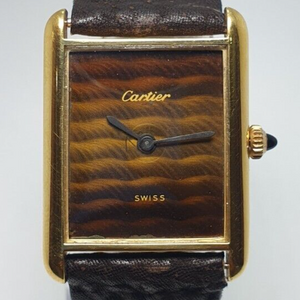 Reloj cartier 18k gold best sale electroplated swiss