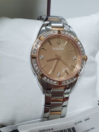 BULOVA 98R264 Sutton Diamond Bronze Mather of Pearl Dial Classic Watch 595 WatchCharts Marketplace