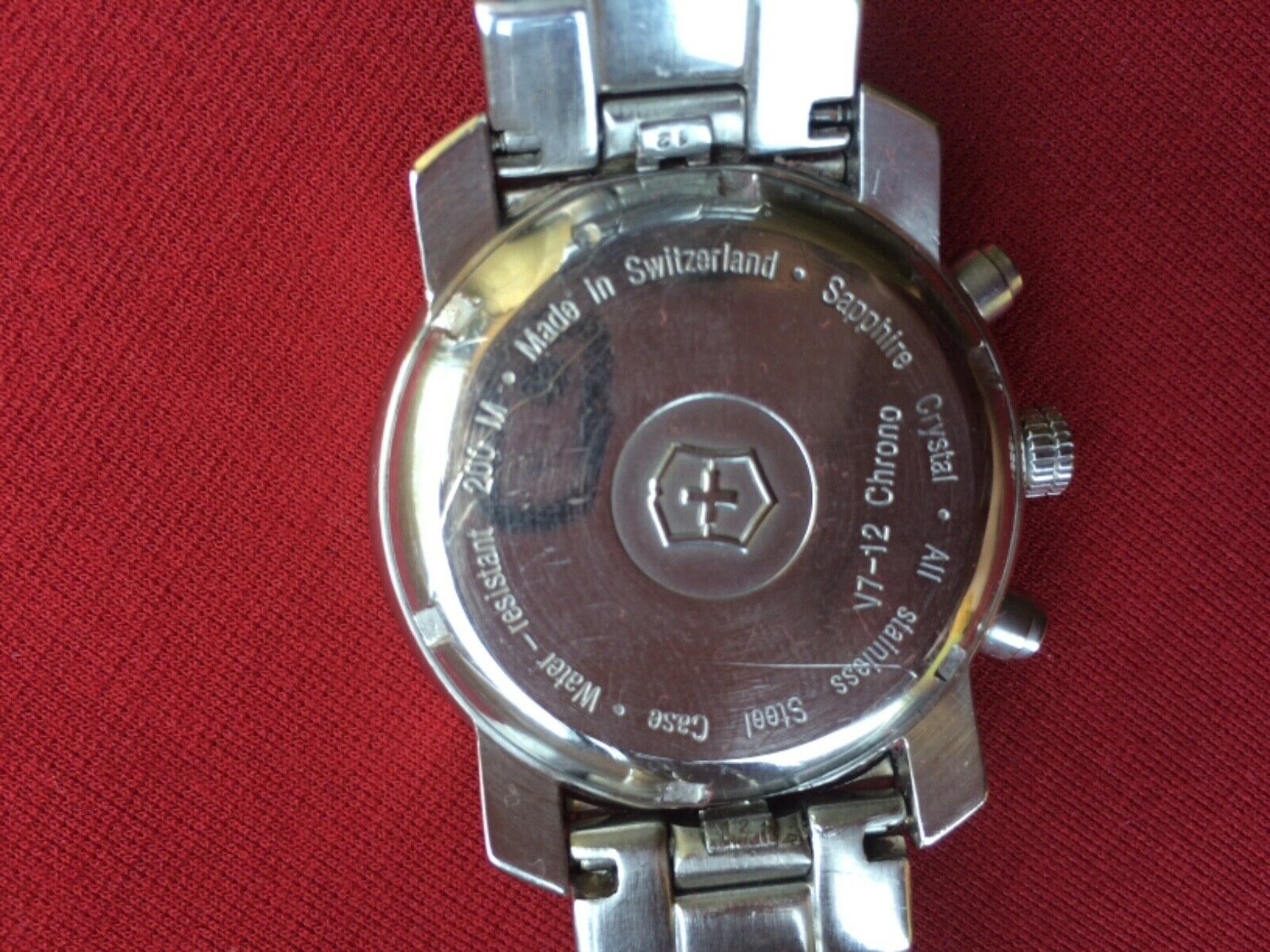 Reloj Victorinox Chrono, sapphire crystal, V7-12, made in 