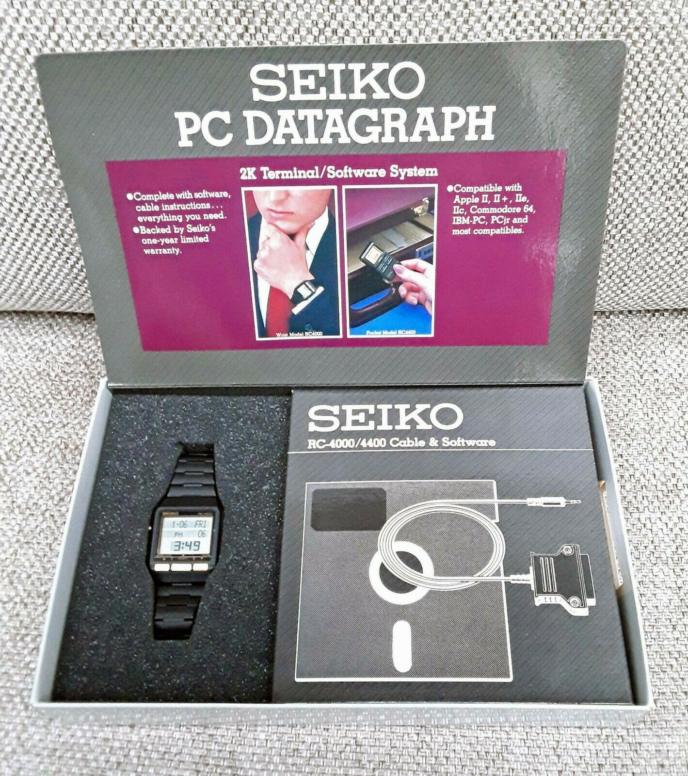 SEIKO RC-4000 PC DATAGRAPH NEW IN BOX, NEVER USED, WATCH
