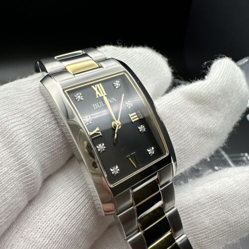 Bulova Classic Two-Tone Stainless Steel Diamond Ladies  display picture 3