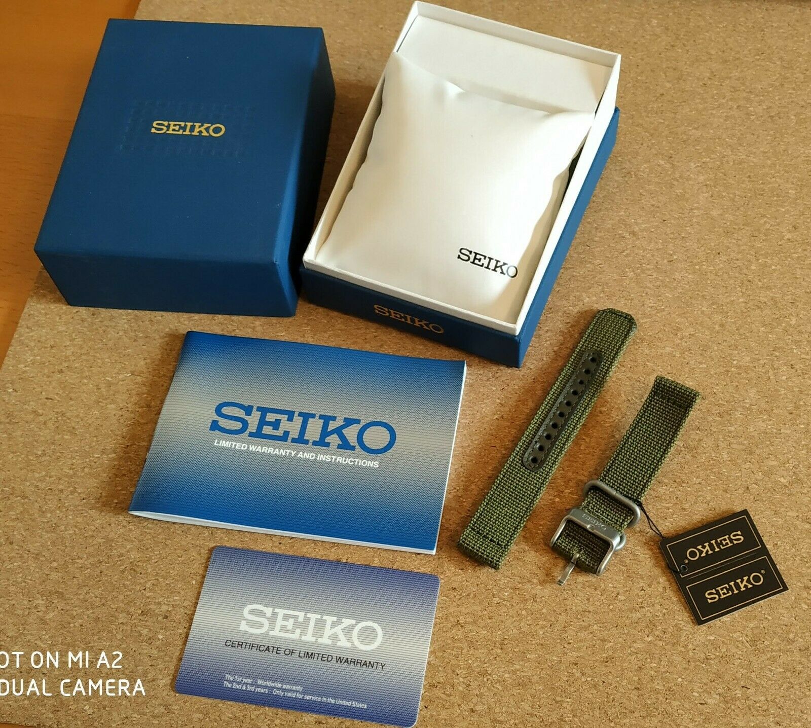 Seiko 5 SNK805 Box, Manual, Warranty card & Green Nylon Band Wristwatch for  Men | WatchCharts