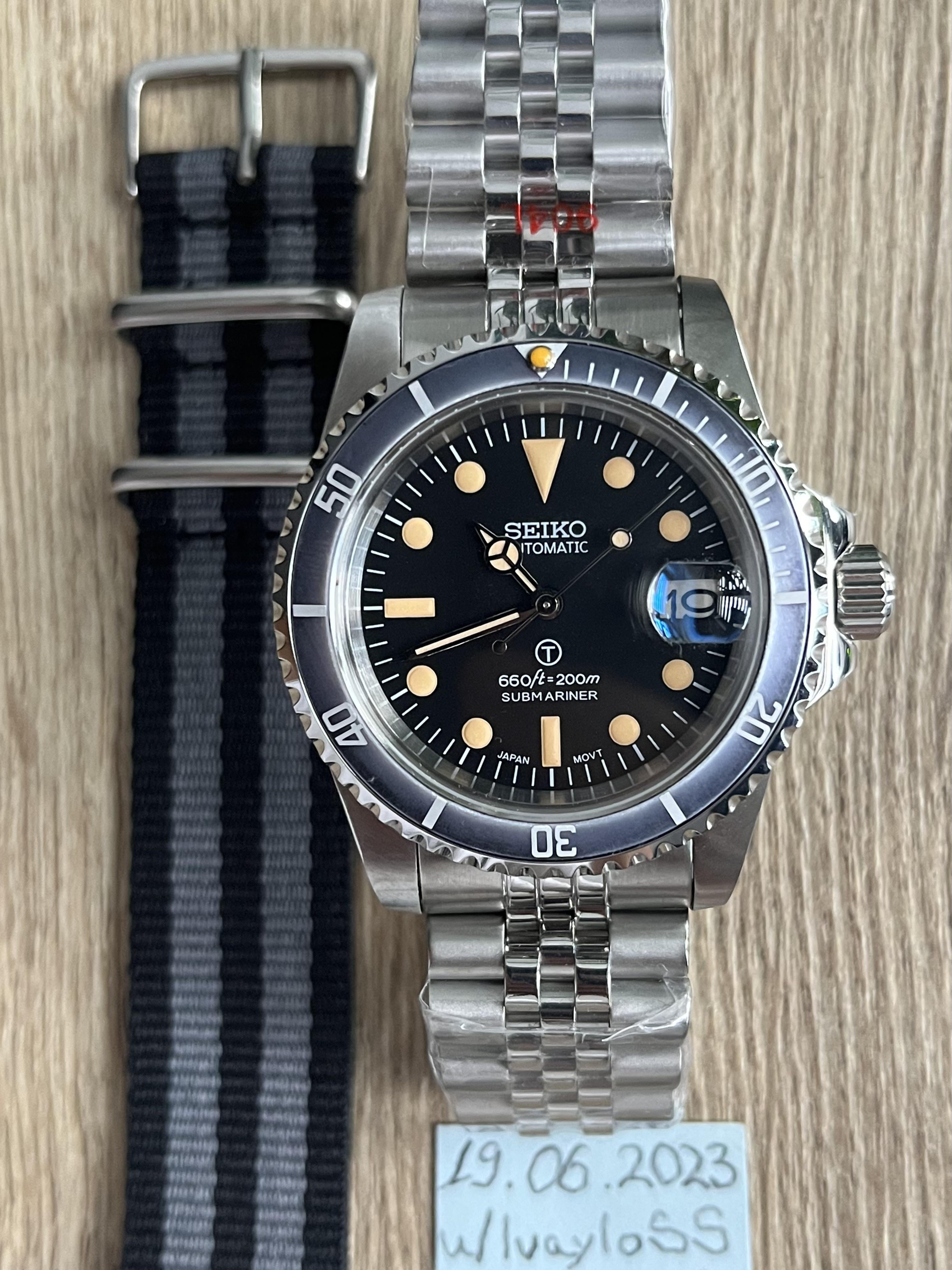 WTS][EU] Seiko Submariner Ghost 39.5mm Jubilee Mod / Build
