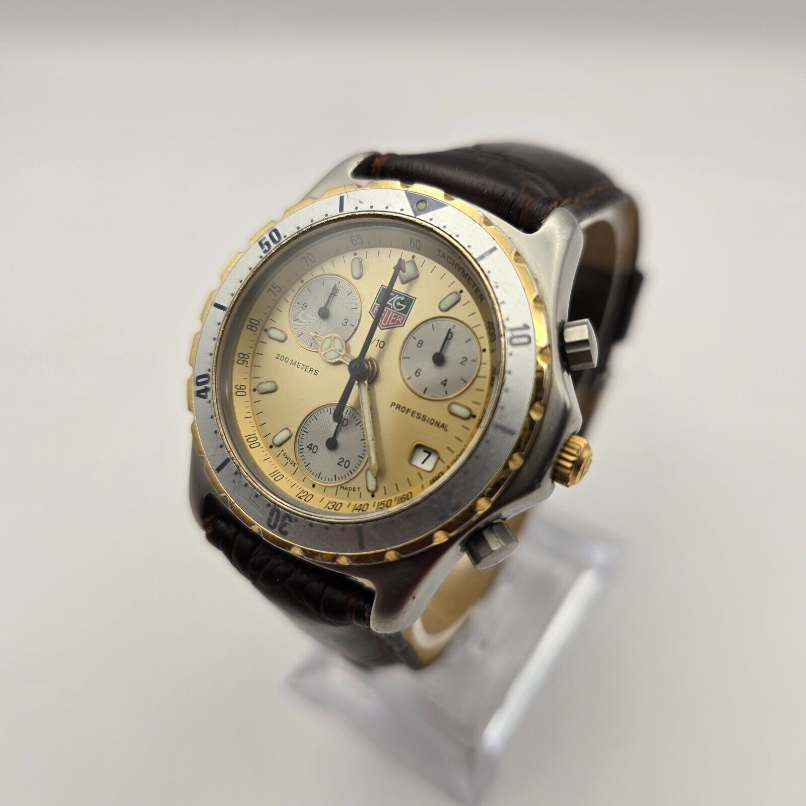 3343 TAG HEUER 575.406 Professional 200M CHRONO QUARTZ タグ 
