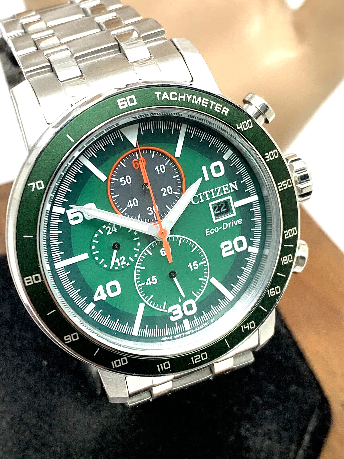 Citizen Men's Watch CA0851-56X Brycen Eco-Drive Green Dial