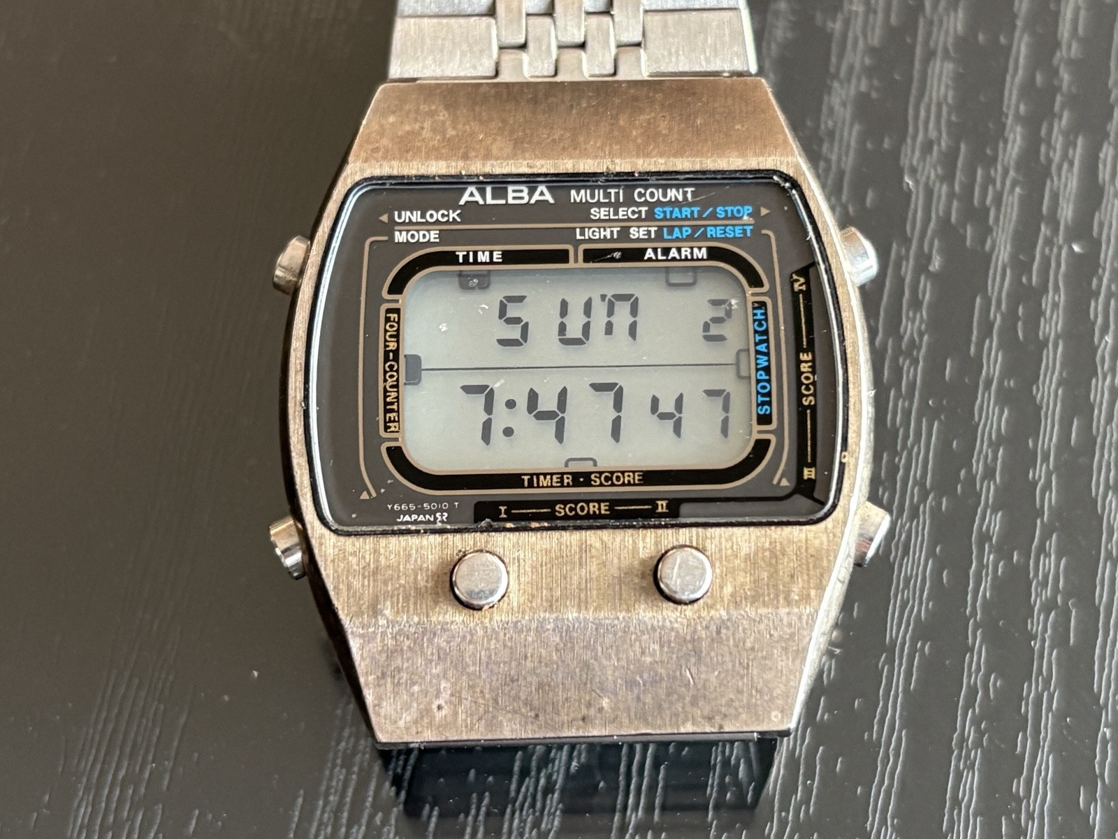 時計 SEIKO ALBA MULTI COUNT Y665-5030 RARE Seiko Alba Multi Count Vintage Digital Watch Y665-5030 Runs