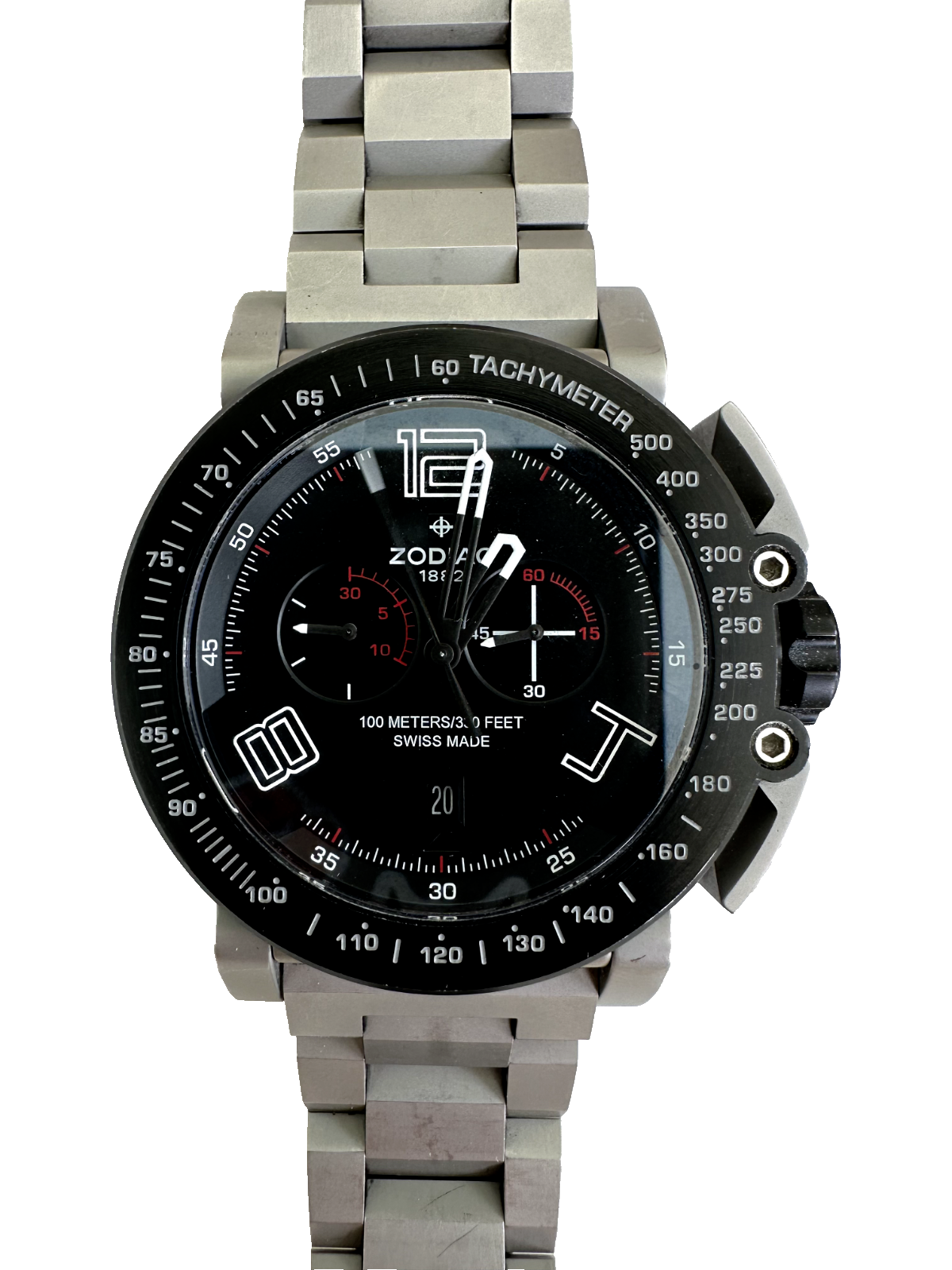 Zodiac ZMX Men's ZO8556 Racer Stainless Steel Watch | WatchCharts
