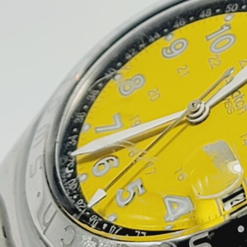 Swatch Watch Irony Happy Joe Yellow Dial YGS409C Stainless Steel
