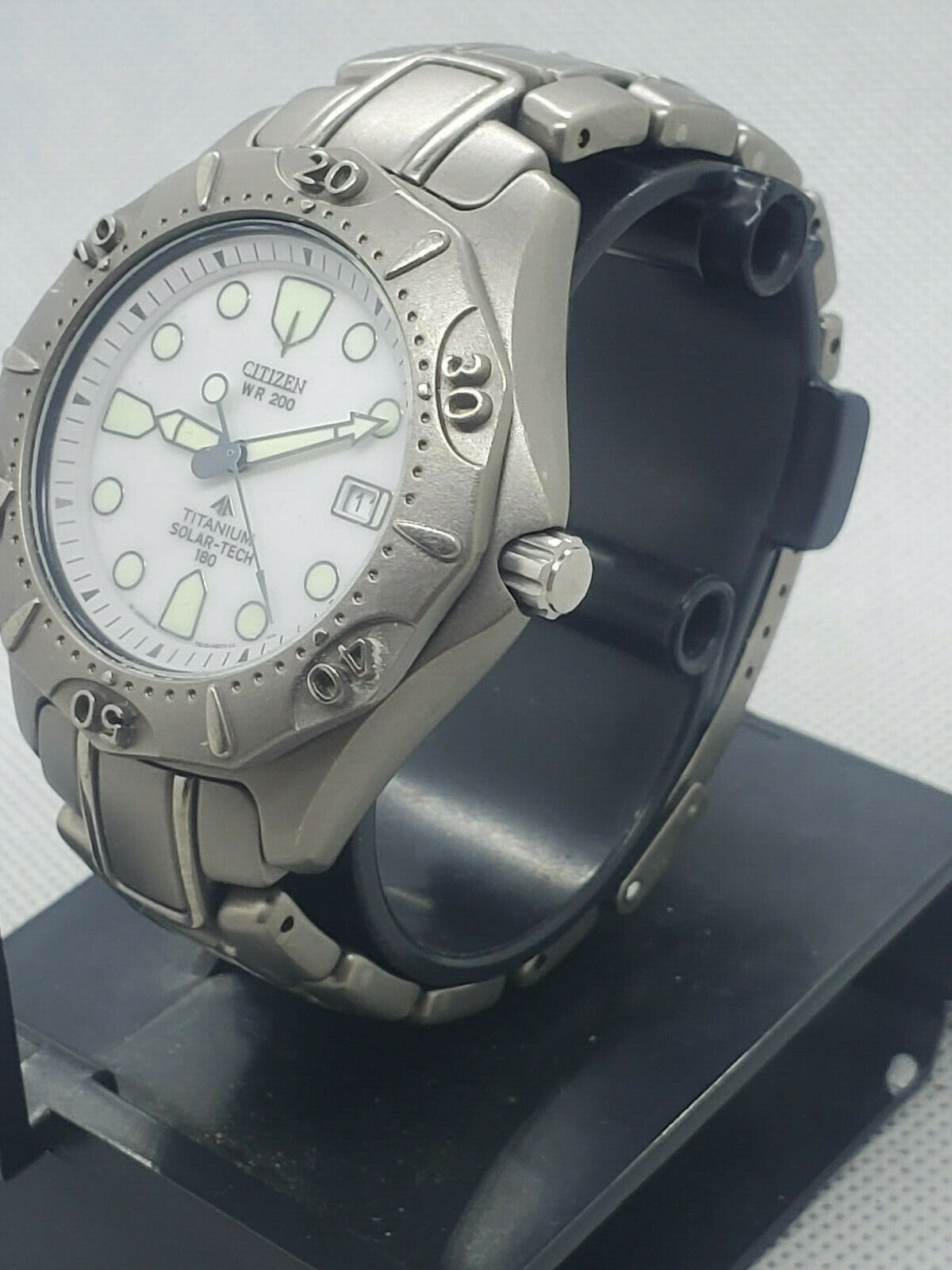 Men's Citizen Titanium Solar-Tech 180 WR 200 Watch 7875