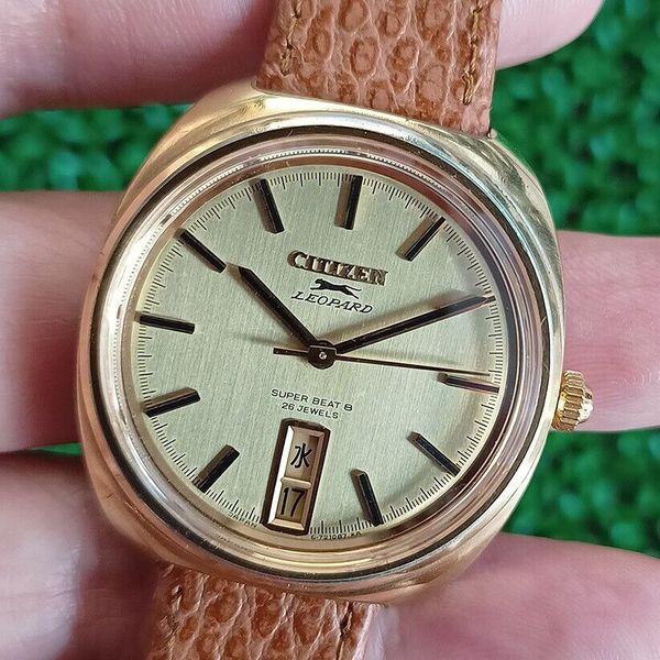 【OH済】CITIZEN LEOPARD SUPER BEAT 8 RARE VINTAGE CITIZEN LEOPARD SUPER BEAT8 ORIGINAL DIAL
