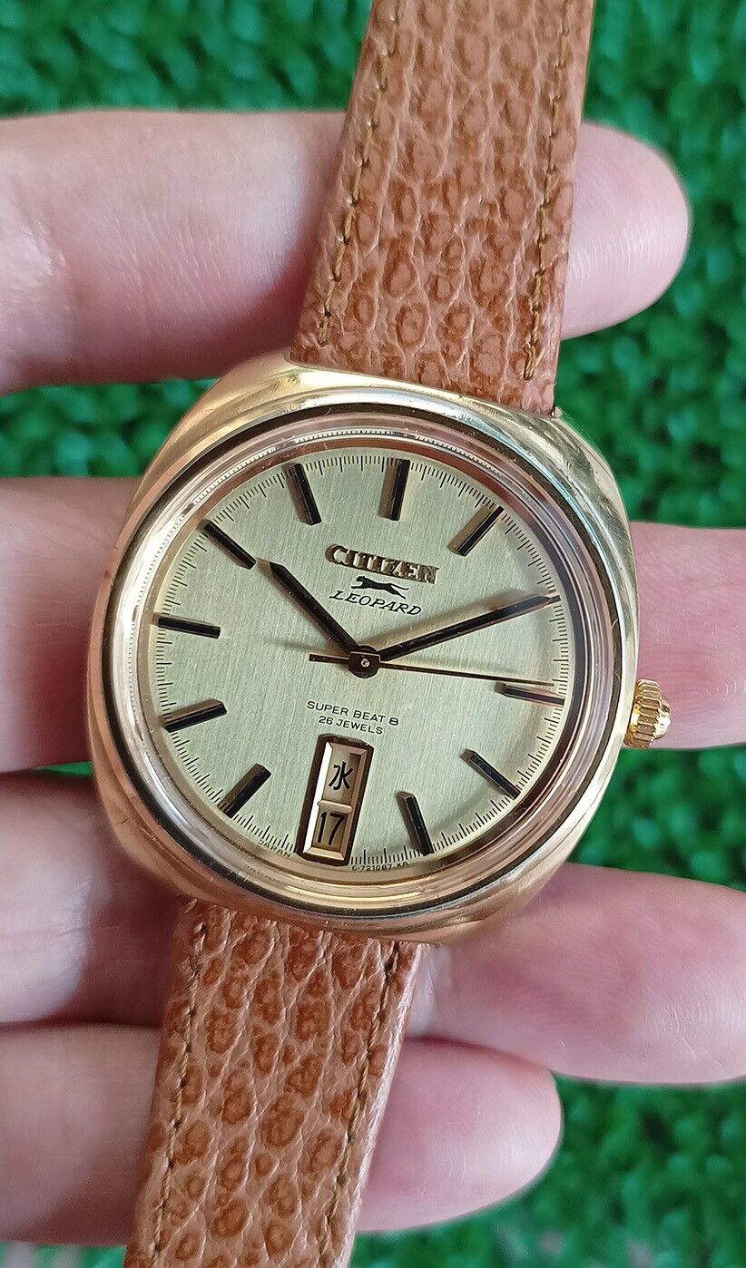 NICE RARE VINTAGE CITIZEN LEOPARD SUPER BEAT 8 AUTOMATIC 26