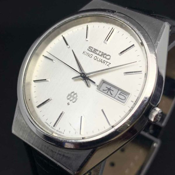 Vintage SEIKO KING QUARTZ 9923-8050 Twin Quartz Wrist Watch Japan ...